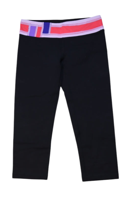 A Black Leggings from Ivivva in size 10Y for girl. (Front View)