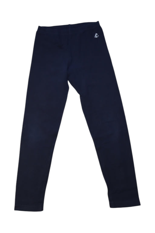 A Navy Leggings from Petit Bateau in size 6T for girl. (Front View)