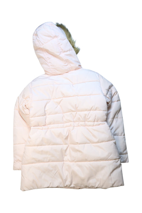 A Pink Puffer/Quilted Coats & Outerwear from Cyrillus in size 8Y for girl. (Back View)
