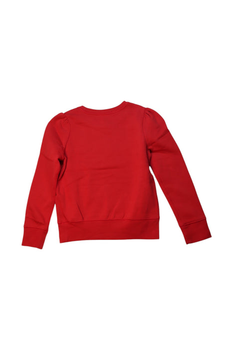 A Red Crewneck Sweatshirts from Polo Ralph Lauren in size 7Y for girl. (Back View)