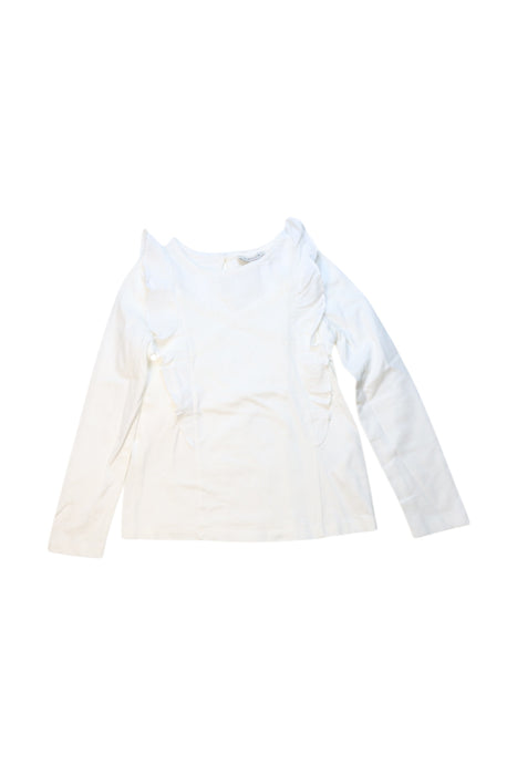 A White Long Sleeve Tops from Cyrillus in size 8Y for girl. (Front View)