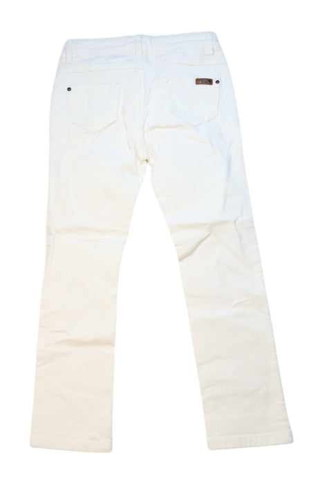 A White Jeans from Cyrillus in size 7Y for girl. (Back View)