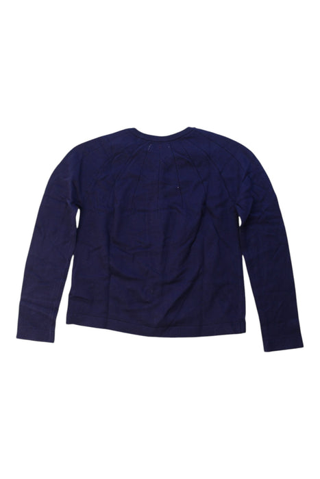 A Navy Cardigans from Cyrillus in size 8Y for girl. (Back View)