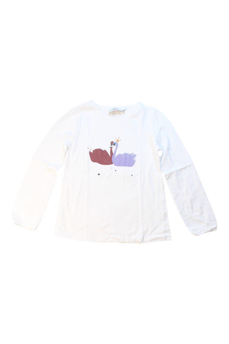 A White Long Sleeve T Shirts from Cyrillus in size 8Y for girl. (Front View)