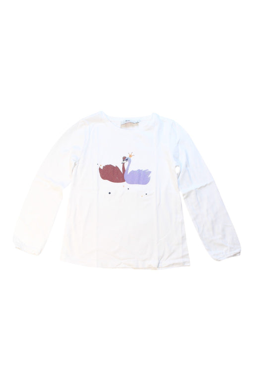 A White Long Sleeve T Shirts from Cyrillus in size 8Y for girl. (Front View)