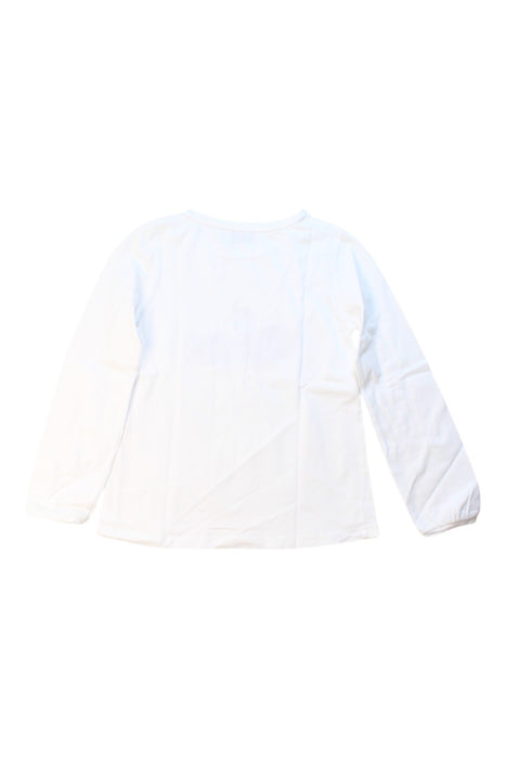 A White Long Sleeve T Shirts from Cyrillus in size 8Y for girl. (Back View)