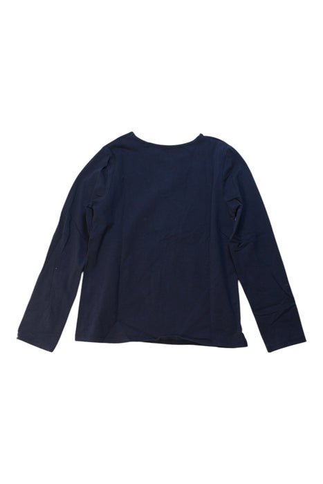A Navy Long Sleeve Tops from Cyrillus in size 10Y for girl. (Back View)