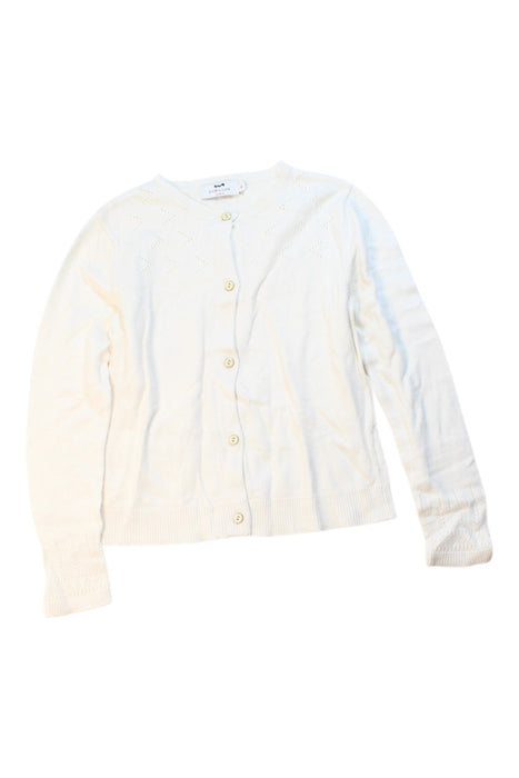 A White Cardigans from Cyrillus in size 8Y for girl. (Front View)