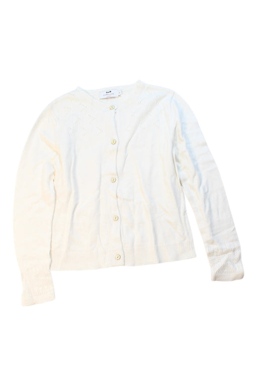 A White Cardigans from Cyrillus in size 8Y for girl. (Front View)