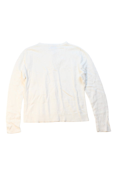 A White Cardigans from Cyrillus in size 8Y for girl. (Back View)