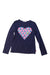 A Navy Long Sleeve Tops from Billieblush in size 8Y for girl. (Front View)
