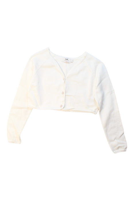 A White Cardigans from Cyrillus in size 8Y for girl. (Front View)