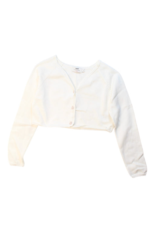 A White Cardigans from Cyrillus in size 8Y for girl. (Front View)