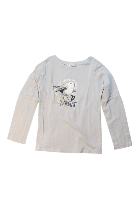 A White Long Sleeve T Shirts from Bonpoint in size 8Y for girl. (Front View)