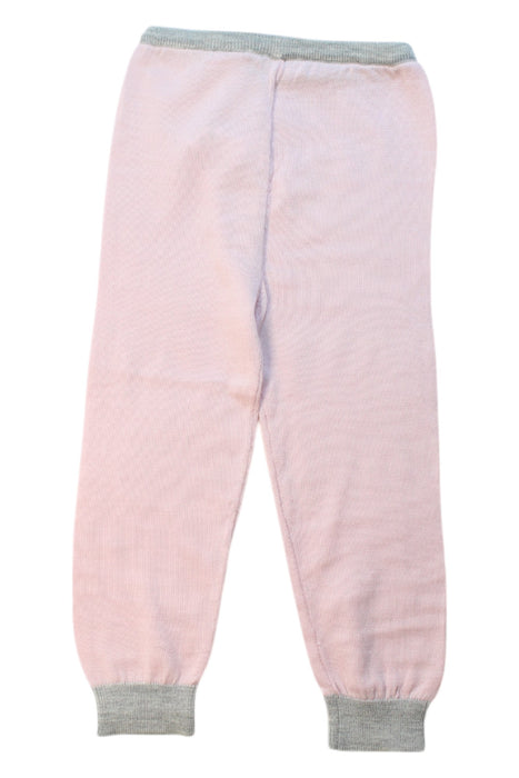 A Pink Casual Pants from Merino Kids in size 5T for girl. (Back View)