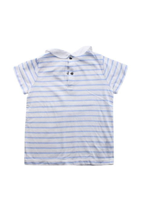 A White Short Sleeve Tops from Jacadi in size 4T for girl. (Back View)