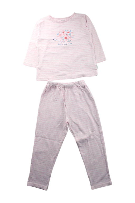 A Pink Pyjama Sets from Mides in size 4T for neutral. (Front View)