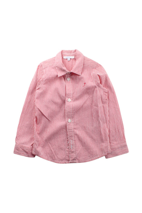 A Red Long Sleeve Shirts from Jacadi in size 3T for boy. (Front View)
