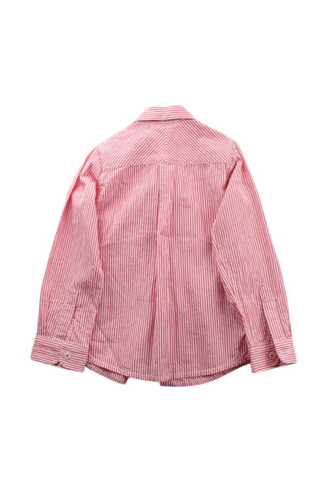 A Red Long Sleeve Shirts from Jacadi in size 3T for boy. (Back View)