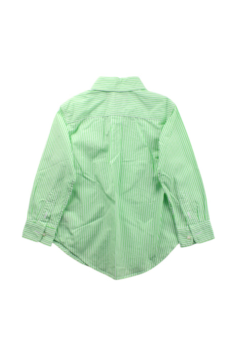 A Green Long Sleeve Shirts from Ralph Lauren in size 3T for boy. (Back View)