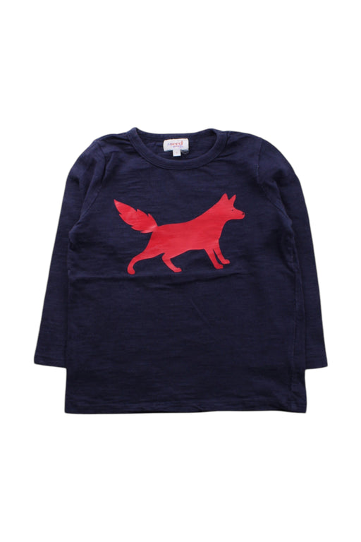 A Navy Long Sleeve T Shirts from Seed in size 3T for neutral. (Front View)