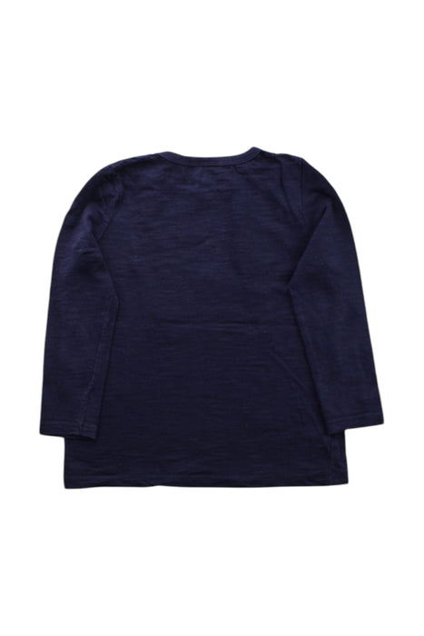 A Navy Long Sleeve T Shirts from Seed in size 3T for neutral. (Back View)