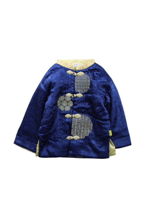 A Blue Coats from Mides in size 12-18M for neutral. (Front View)