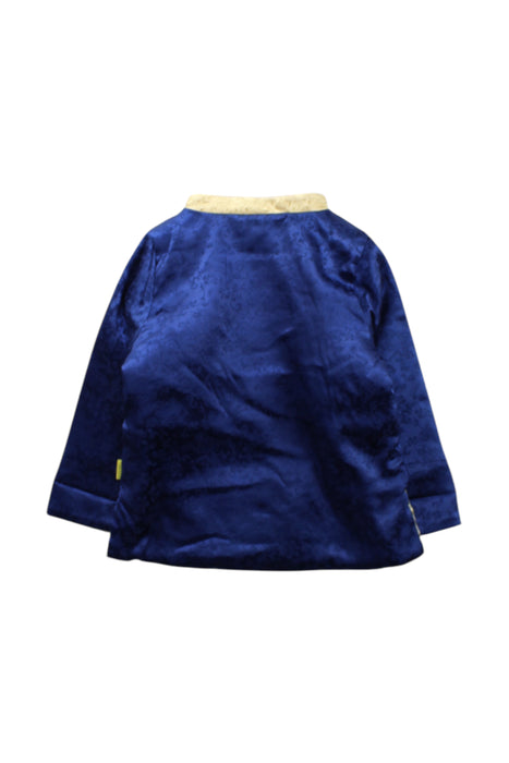 A Blue Coats from Mides in size 12-18M for neutral. (Back View)