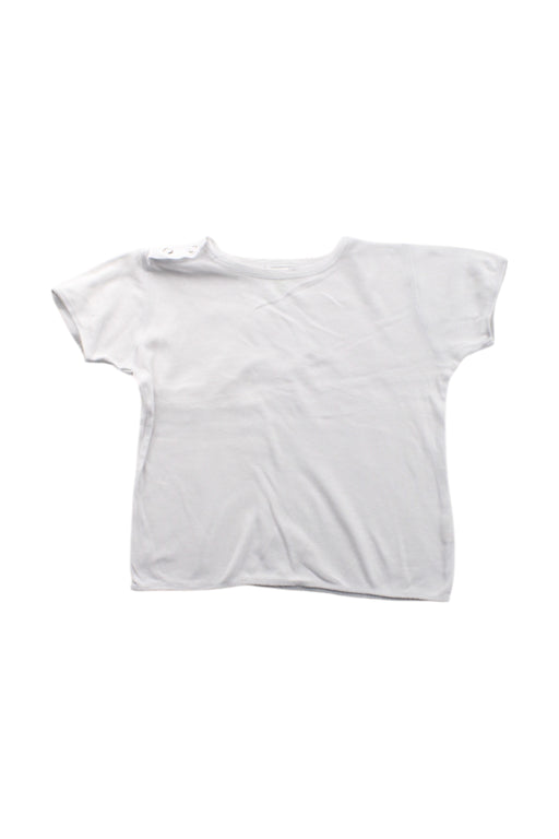 A White Short Sleeve T Shirts from Mides in size 6-12M for neutral. (Front View)