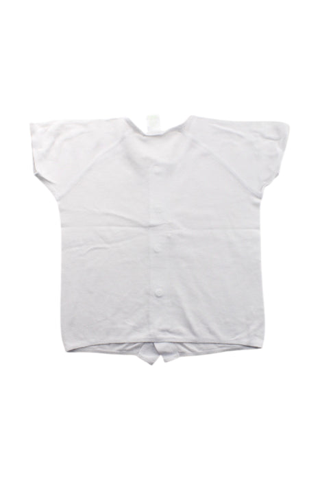 A White Short Sleeve Shirts from Mides in size 6-12M for neutral. (Back View)