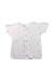 A White Short Sleeve Shirts from Mides in size 6-12M for neutral. (Front View)