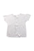 A White Short Sleeve Shirts from Mides in size 6-12M for neutral. (Front View)