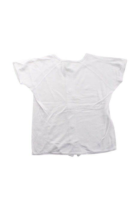 A White Short Sleeve Shirts from Mides in size 6-12M for neutral. (Back View)