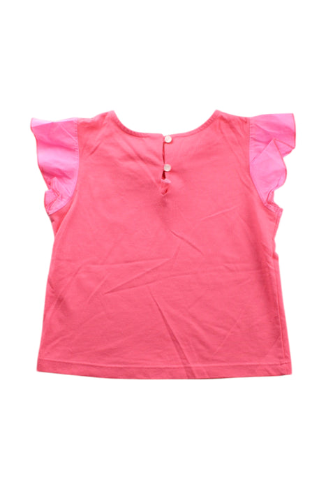 A Pink Sleeveless Tops from Jacadi in size 4T for girl. (Back View)