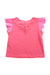 A Pink Sleeveless Tops from Jacadi in size 4T for girl. (Back View)