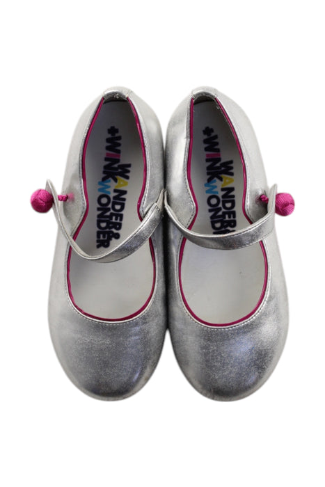 A Silver Flats from WiNK in size 5T for girl. (Back View)