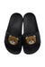 A Black Sandals from Moschino in size 6T for neutral. (Back View)