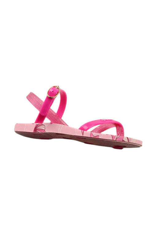 A Pink Sandals from Ipanema in size 4T for girl. (Front View)