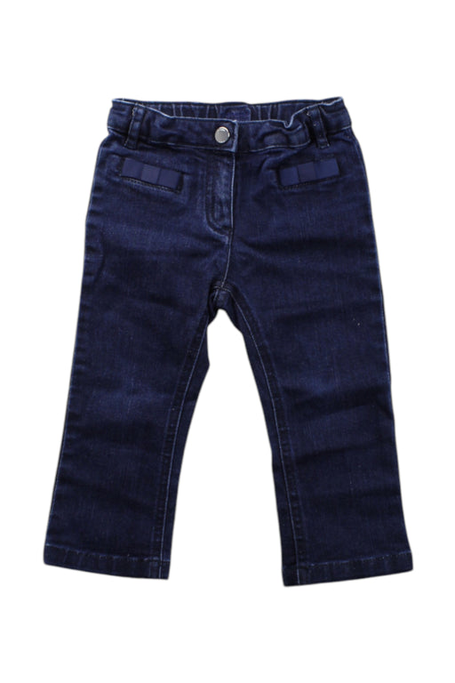 A Navy Jeans from Jacadi in size 12-18M for neutral. (Front View)