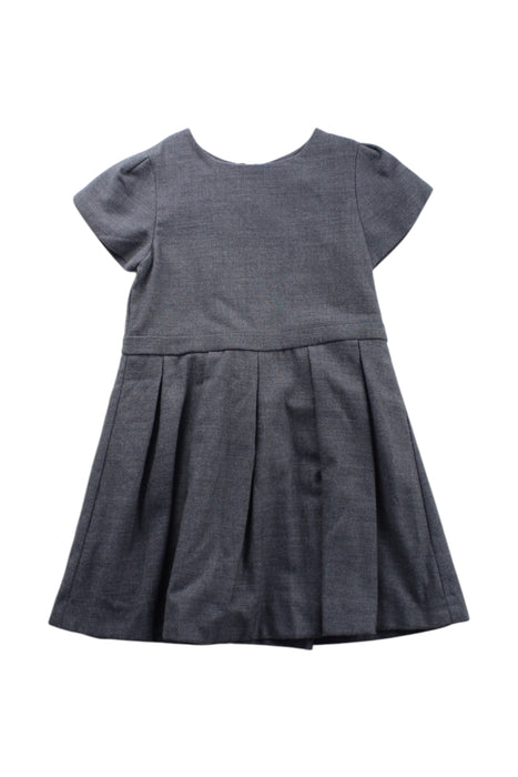 A Grey Short Sleeve Dresses from Jacadi in size 4T for girl. (Front View)