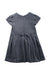 A Grey Short Sleeve Dresses from Jacadi in size 4T for girl. (Back View)