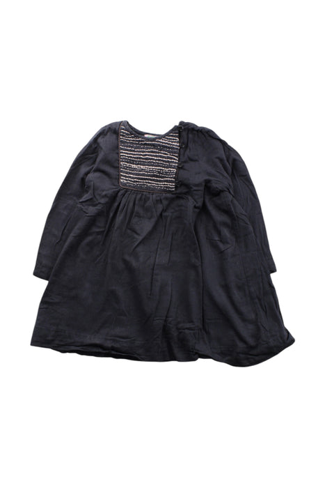 A Black Long Sleeve Dresses from Bonpoint in size 2T for girl. (Front View)