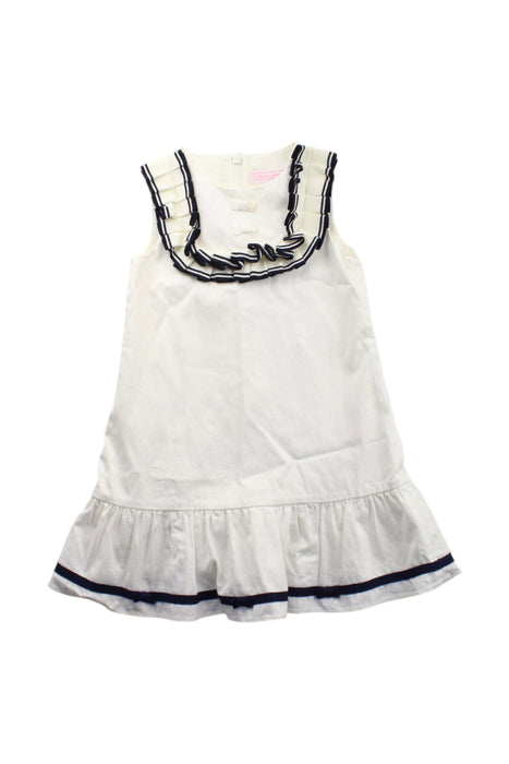 A White Sleeveless Dresses from Nicholas & Bears in size 3T for girl. (Front View)