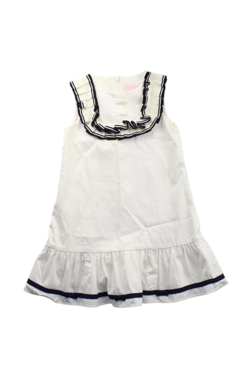 A White Sleeveless Dresses from Nicholas & Bears in size 3T for girl. (Front View)