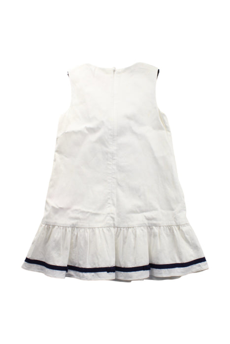 A White Sleeveless Dresses from Nicholas & Bears in size 3T for girl. (Back View)