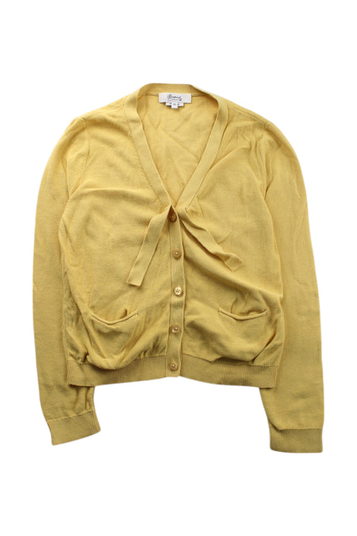 A Yellow Cardigans from Bonpoint in size 10Y for girl. (Front View)