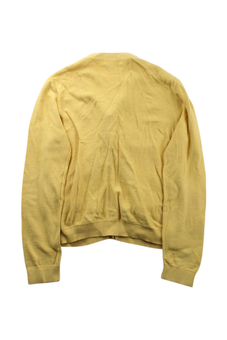 A Yellow Cardigans from Bonpoint in size 10Y for girl. (Back View)