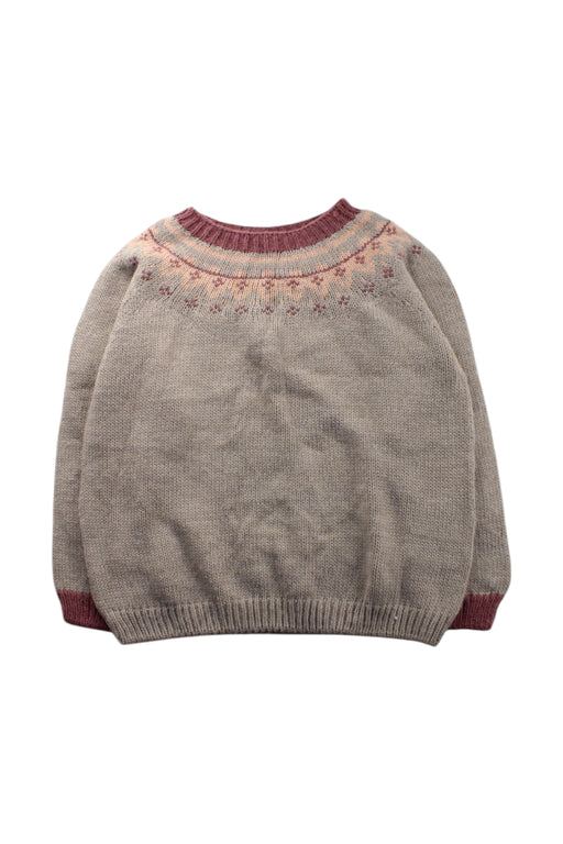 A Beige Knit Sweaters from Laranjinha in size 8Y for neutral. (Front View)
