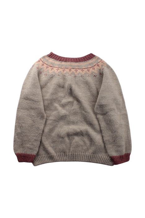 A Beige Knit Sweaters from Laranjinha in size 8Y for neutral. (Back View)