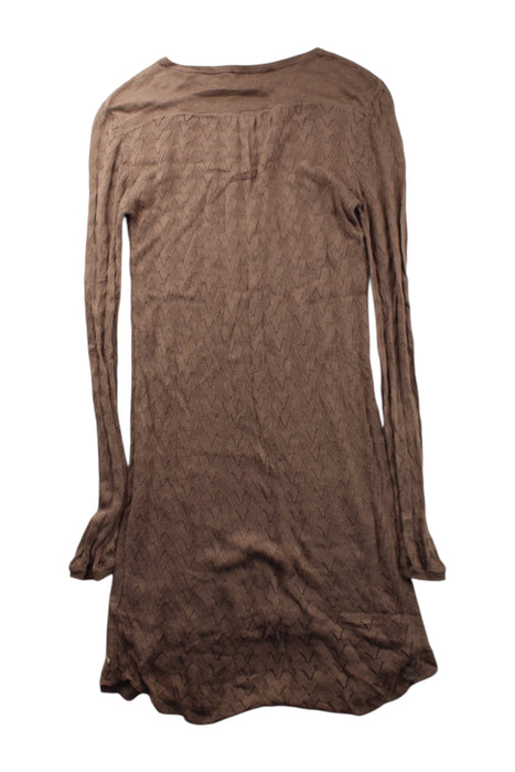 A Brown Long Sleeve Dresses from Chloe in size 10Y for girl. (Back View)